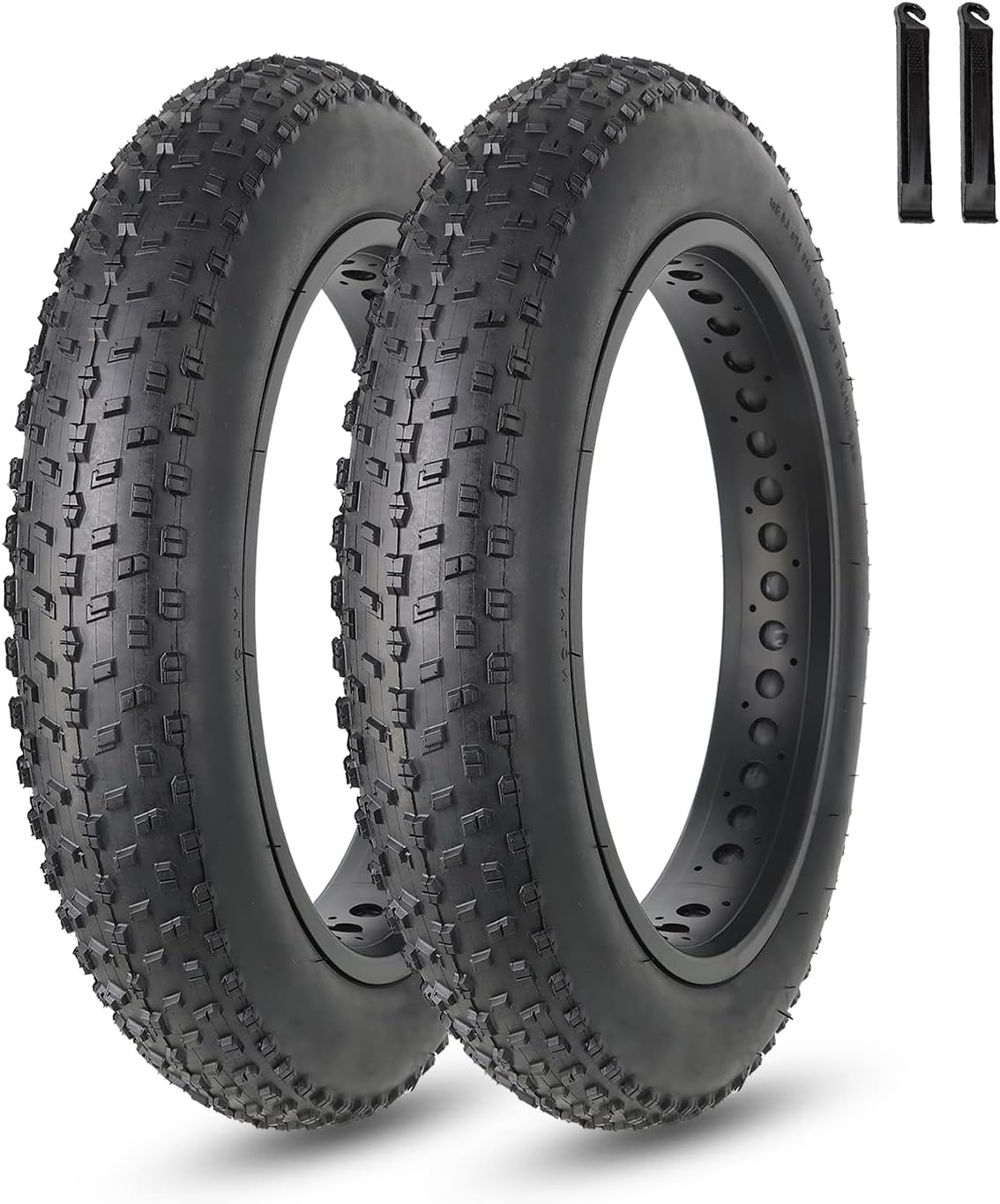 MOHEGIA Fat Bike Tire: 20x4.0/26x4.0 Inch Fat Tire,High-Performance and All-Terrain Folding Replacement MTB Bicycle Tire with Street or Trail Riding