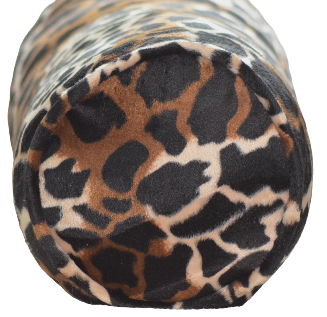 Made to Order Velboa Animal Faux Fur Bolster Cushion Cover 8" x 18" (20cm x 46cm) Baby Leopard Zebra Giraffe (Giraffe)