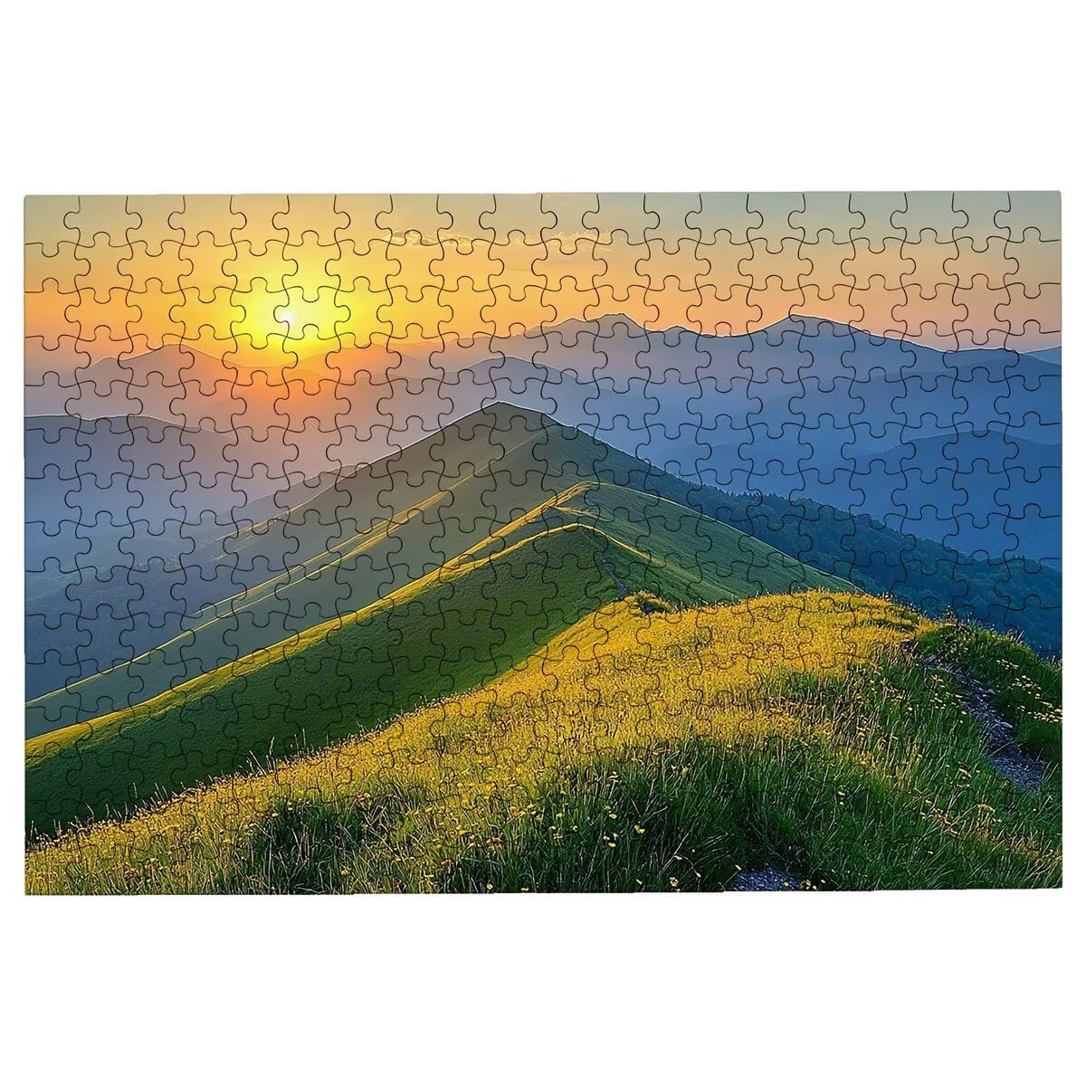Puzzle 5000 sztuk dla dorosłych krajobrazy, puzzle górskie, puzzle 5000 sztuk dla dorosłych, drewniane puzzle z pudełkiem na prezent rozmiar 156 x 105 cm, wyzwanie puzzle dla całej rodziny, prezent