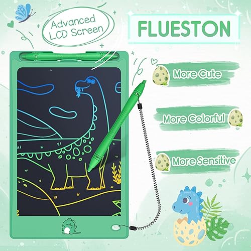 Miniatura 2 de FLUESTON Juguetes LCD de escritura para niños pequeños, juguetes para niños y niñas de 3, 4, 5, 6, 7, 8 años, 8.8 pulgadas, 1 unidad en 1 paquete de
