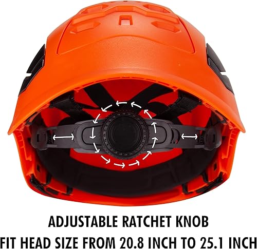 Miniatura 3 de Cartman Safety Hard Hat, Adjustable Vented Helmet, 6-Point Suspension, ANSI Z89.1 Certified for Construction Work, Home, and General Headwear