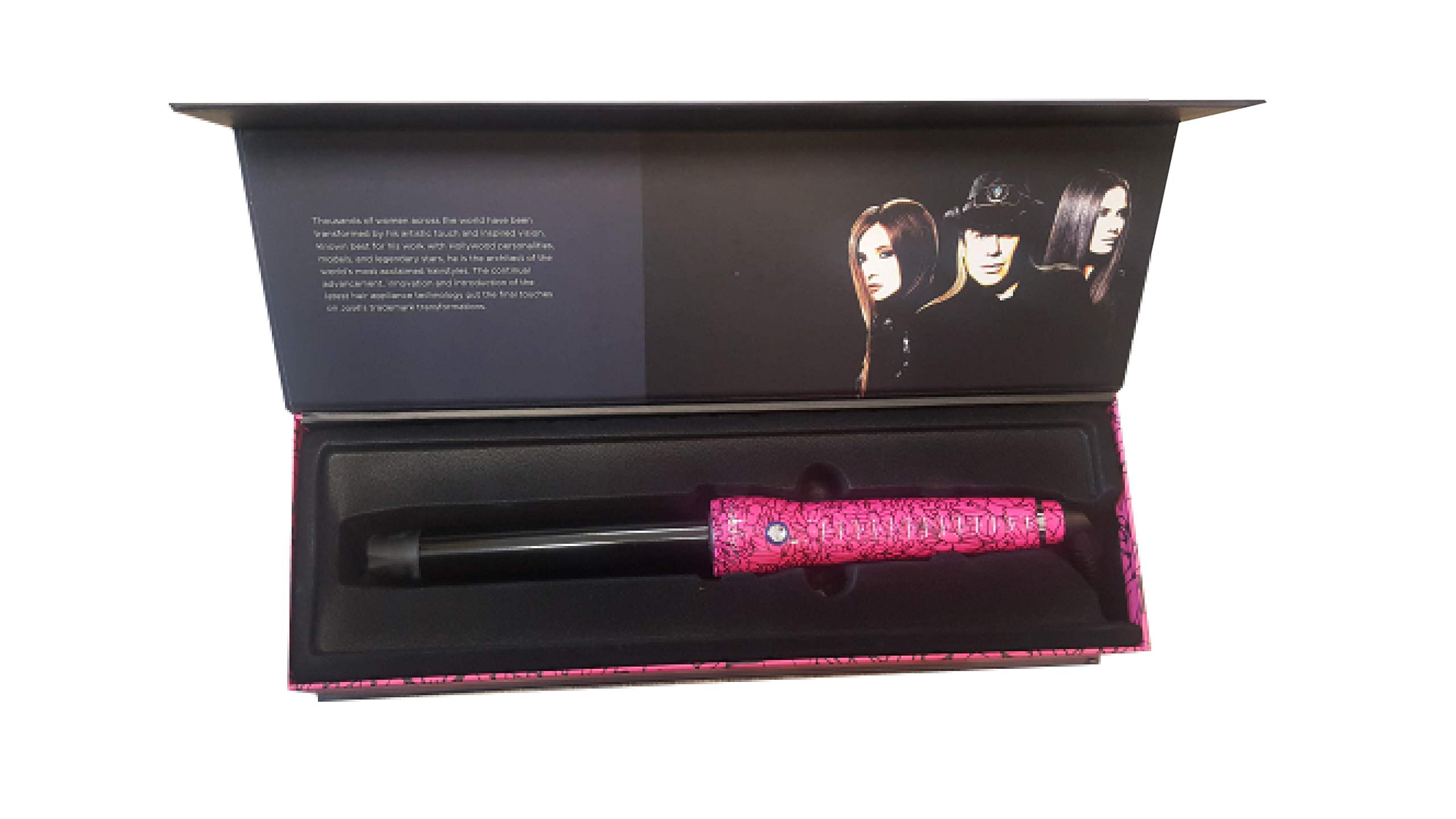 Jose Eber Pink Flower Clipless Curling Iron - 19 mm