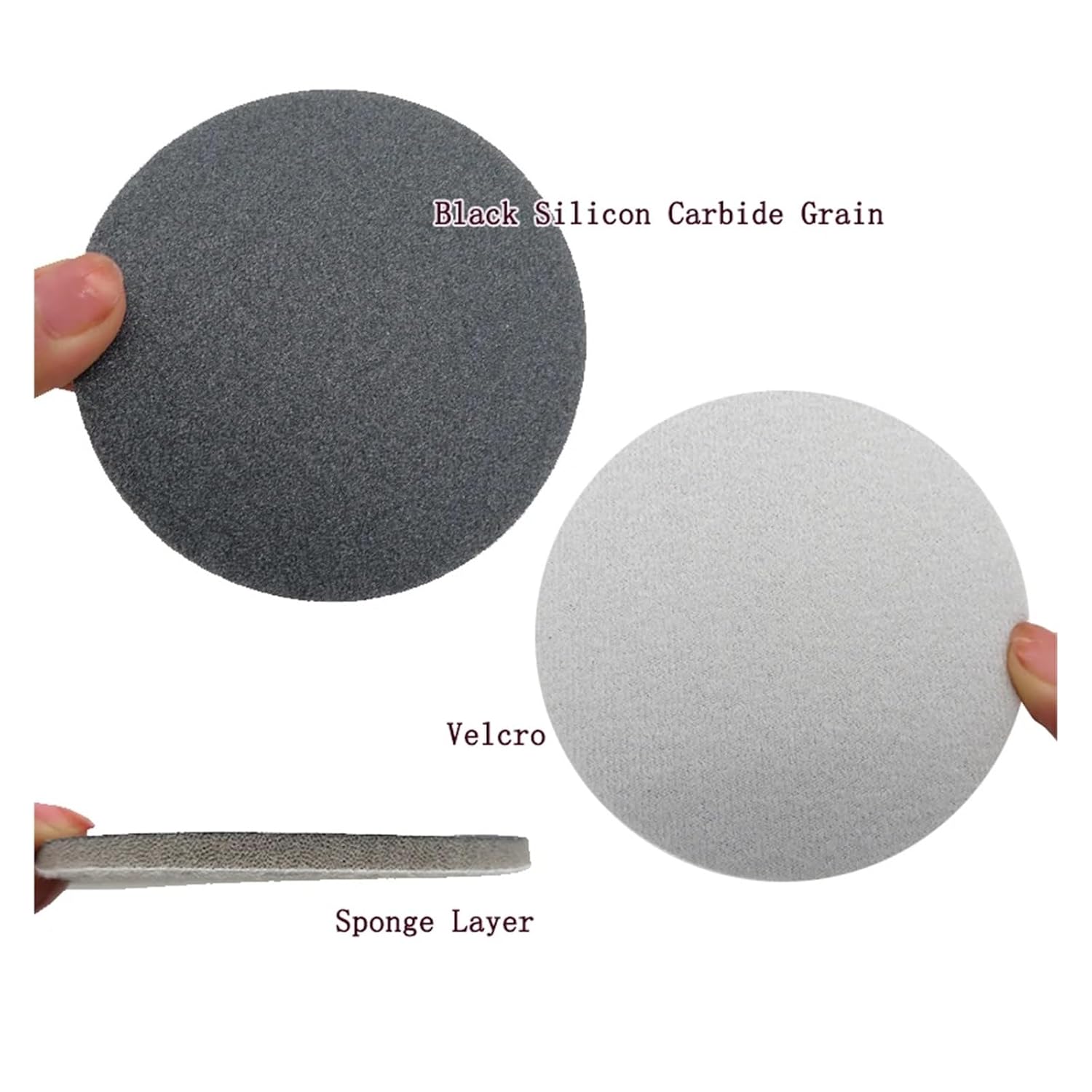 6Pcs Sponge Sandpaper Sanding Disc 5 Inch 125mm 300-3000 Grit Paper for Polishing Grinding Power Tool Accessories(300-400 Grit)