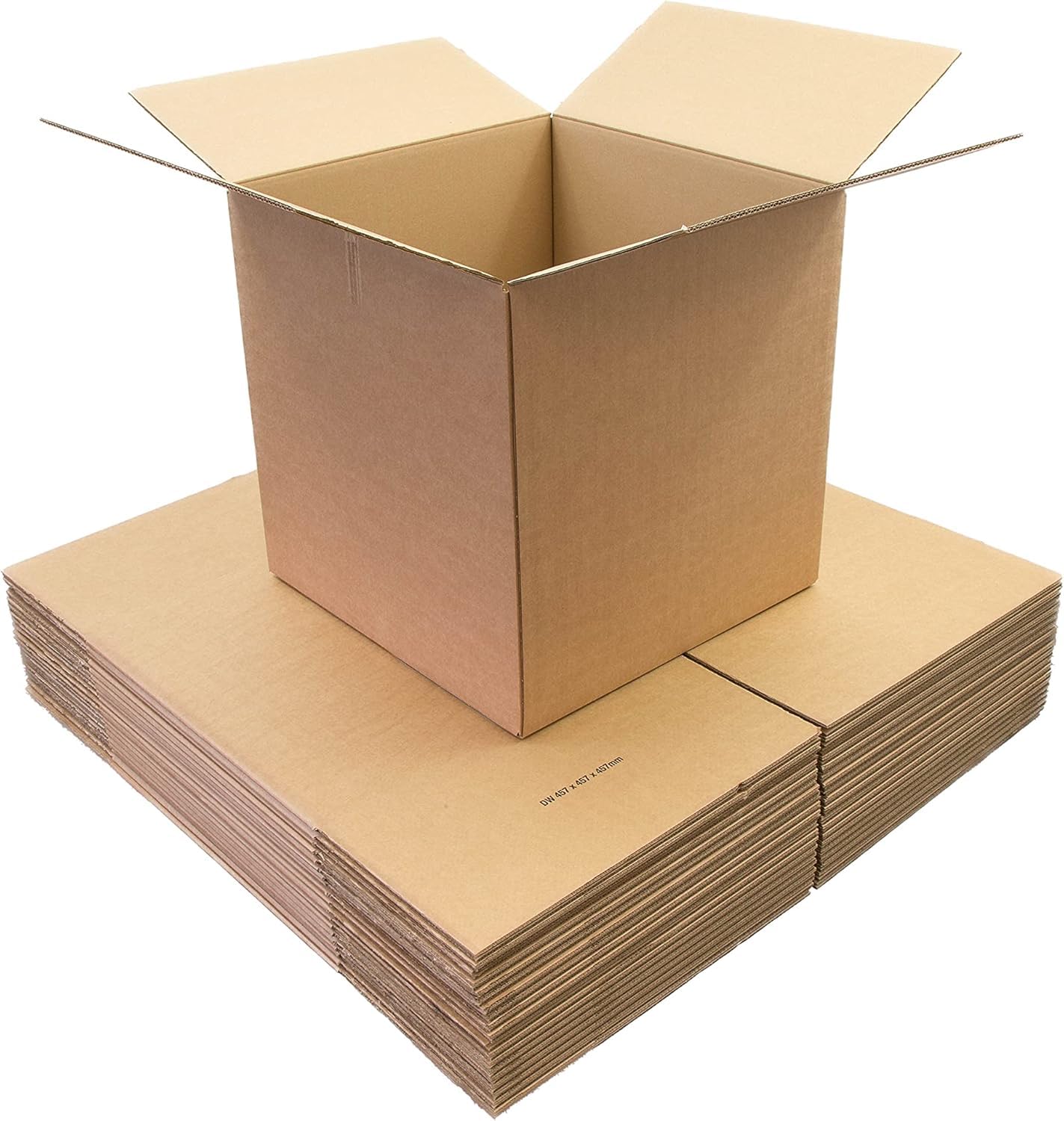 Heavy Duty Double Wall Cardboard Moving Packing Removal Boxes, Large 40x40x25 cm| Cardboard Packing Moving Removal Shipping Storage| Postage and shipping boxes Used Once Only (15)