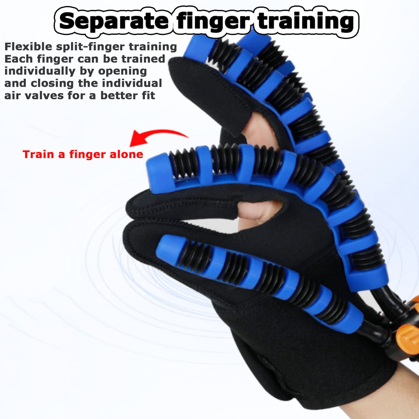 Rehabilitación Guantes del Robot Hemiplegia Finger Rehabilitación Soturcle de rehabilitación Splints Guantes de Asistencia Equipo de Entrenamiento Minimización de espasticidad,RightHand-M
