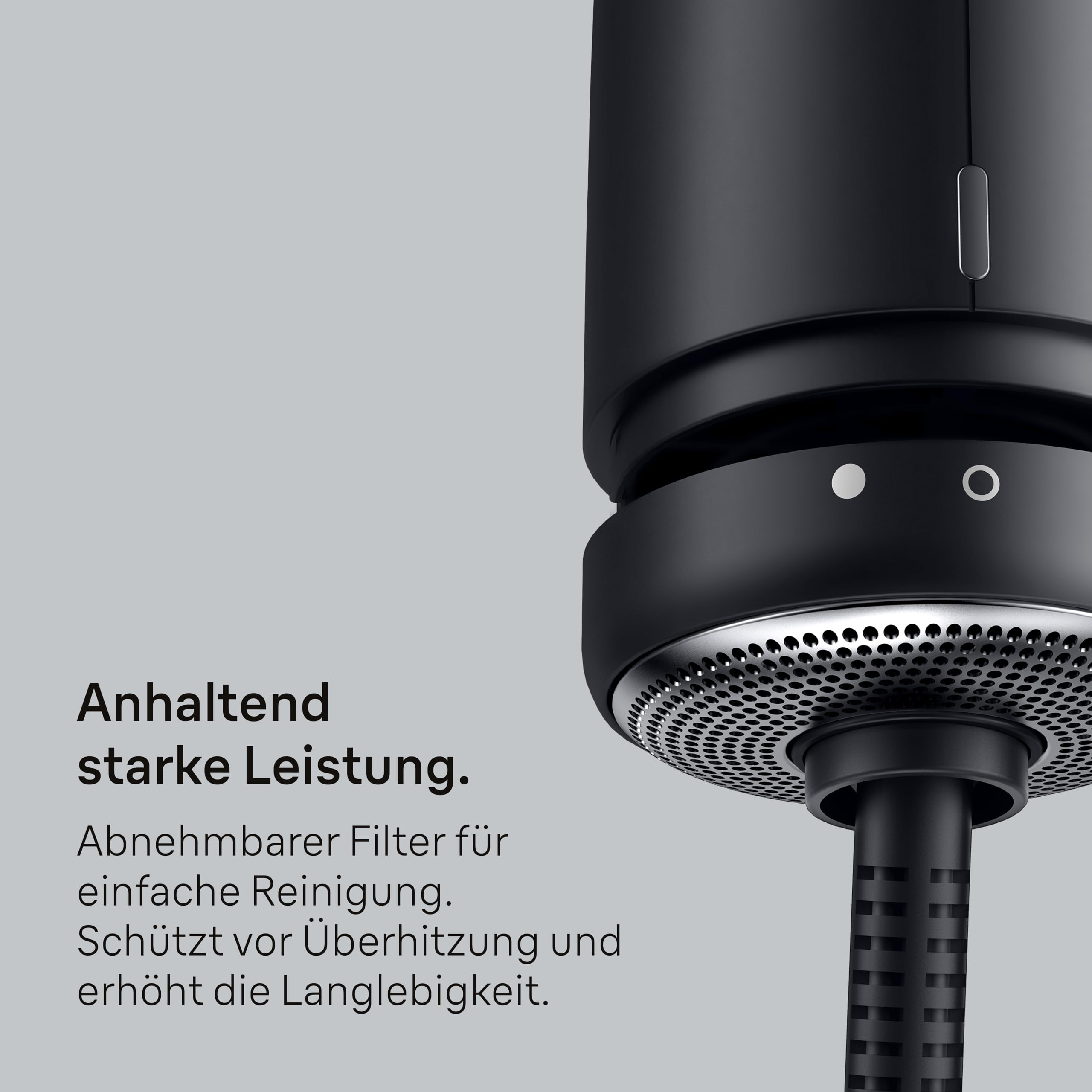 Braun Warmluftbürste AS4.2, Leichter Heißluft-Styler mit Rundbürste und Trockenaufsatz, 1000W HTDC-Motor mit 3 Stylingstufen, IONTEC-Technologie, Schwarzes Satin-Finish mit Chrom-Akzenten, BRAS420E