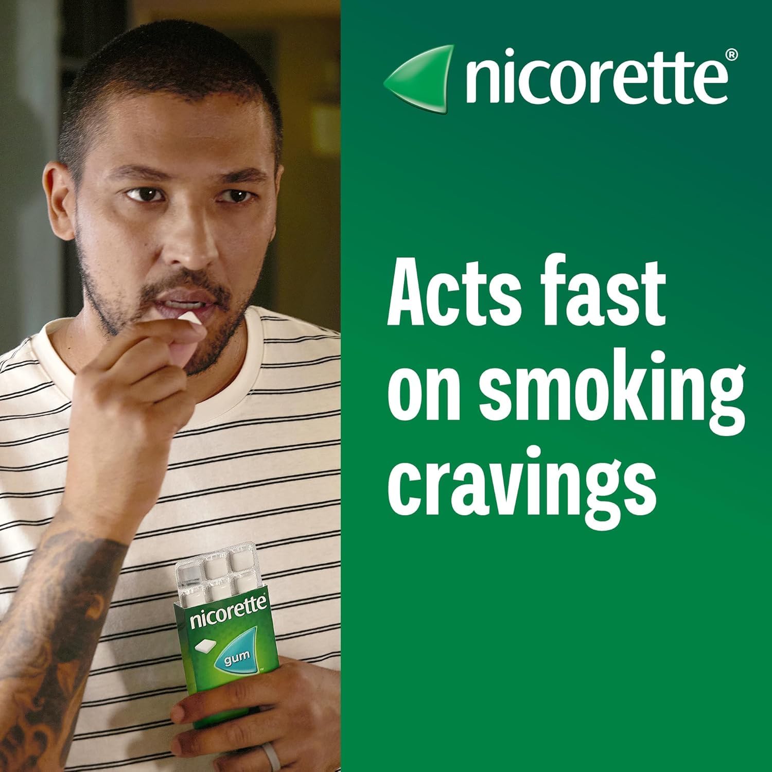 2 mg - Pack of 105 Gums : Nicorette Fruitfusion Gum 2 mg, 105 Pieces