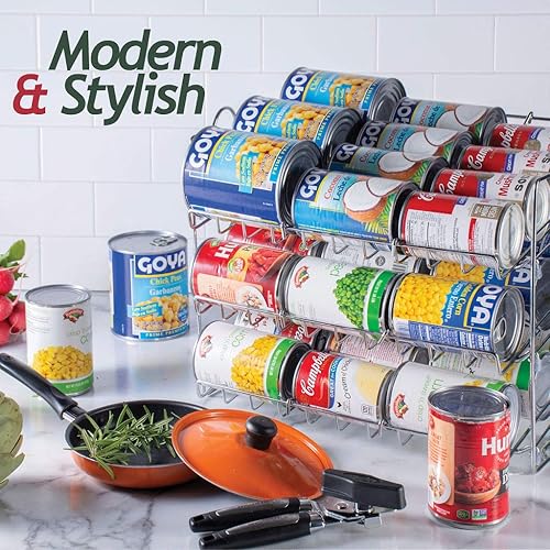 Miniatura 8 de Saganizer organizador de latas, cromado, hasta 36 latas,