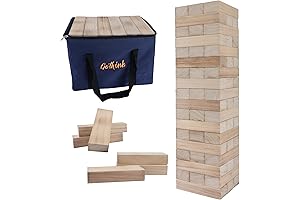 GOTHINK Giant Tumbling Tower, The Colossal Outdoor Stacking Game
