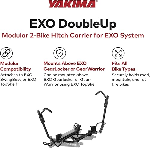 Miniatura 3 de YAKIMA EXO HITCH SYSTEM DOUBLEUP 2-BIKE RACK