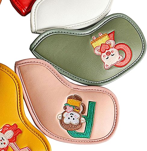 Miniatura 6 de rockible 9 piezas de piel sintética para jugar al golf y jugar al golf para deportes al aire libre multicolor