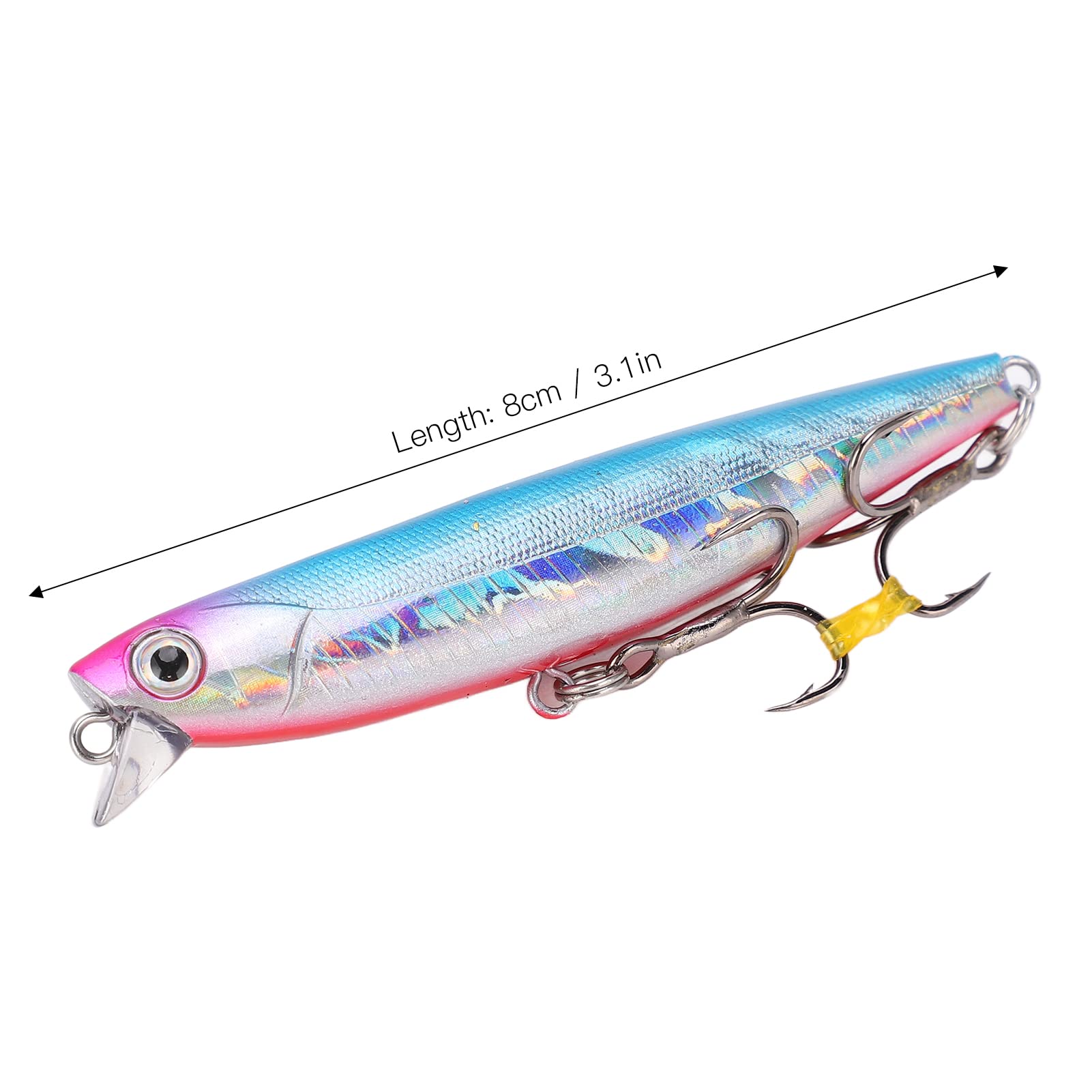8pcs 8cm 14g señuelos de Pesca de Minnow hundiendo cebos Duros Set súper Largos vibrios de vibrería de la Trucha de Graves