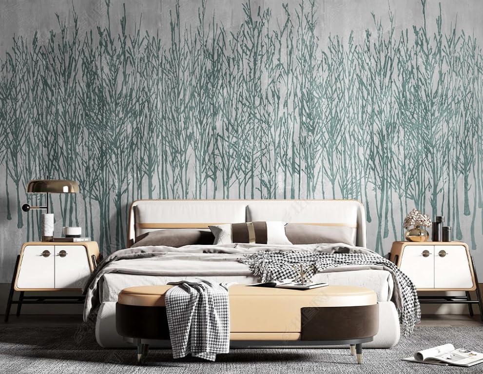 Papier peint intissé paysage forestier, le grand poster pour illuminer un salon sombre