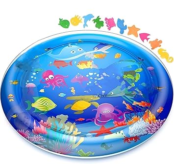 Toysbuddy Tummy Time Water Mat for Babies | Sensory Play Gym for 6-12 Months | Newborn Baby Essentials | Water-Filled Activity Mat | Baby Gifts, Multicolor