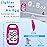 OZO Fitness Clip-on 3D Pedometer for Walking Steps Counter with Lanyard, Simple Exercise Tracker for Women and Seniors with Large Accurate Digital Display, Portable Minimalist Sports Monitor, Pink