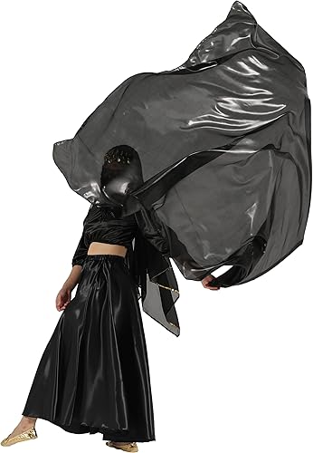 Miniatura 3 de Wuchieal Banderas rectangulares de 53 x 74 pulgadas, banderas de adoración para iglesia de baile, mantos cristianos para danzar, 1 pieza (varilla