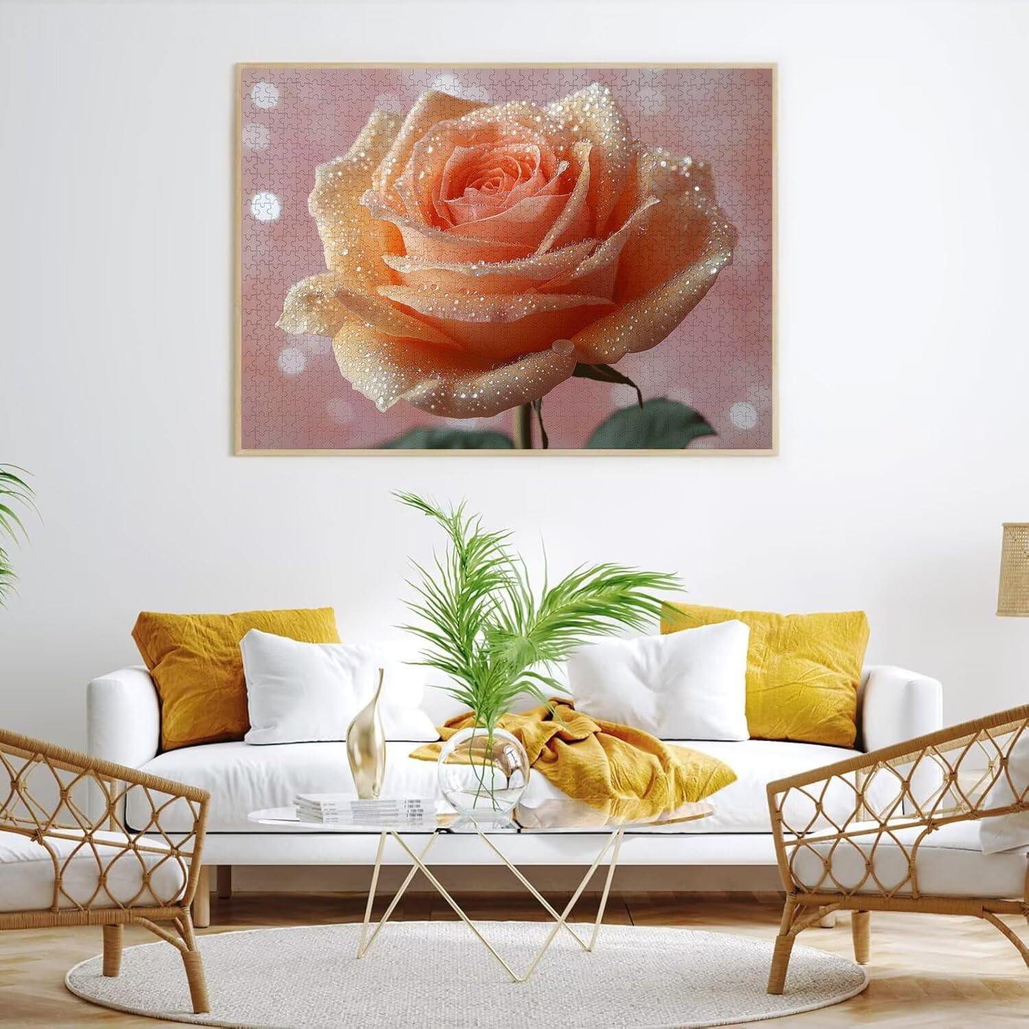 5000 sztuk puzzli dla dorosłych, gry rodzinne, roślina róża, n-875