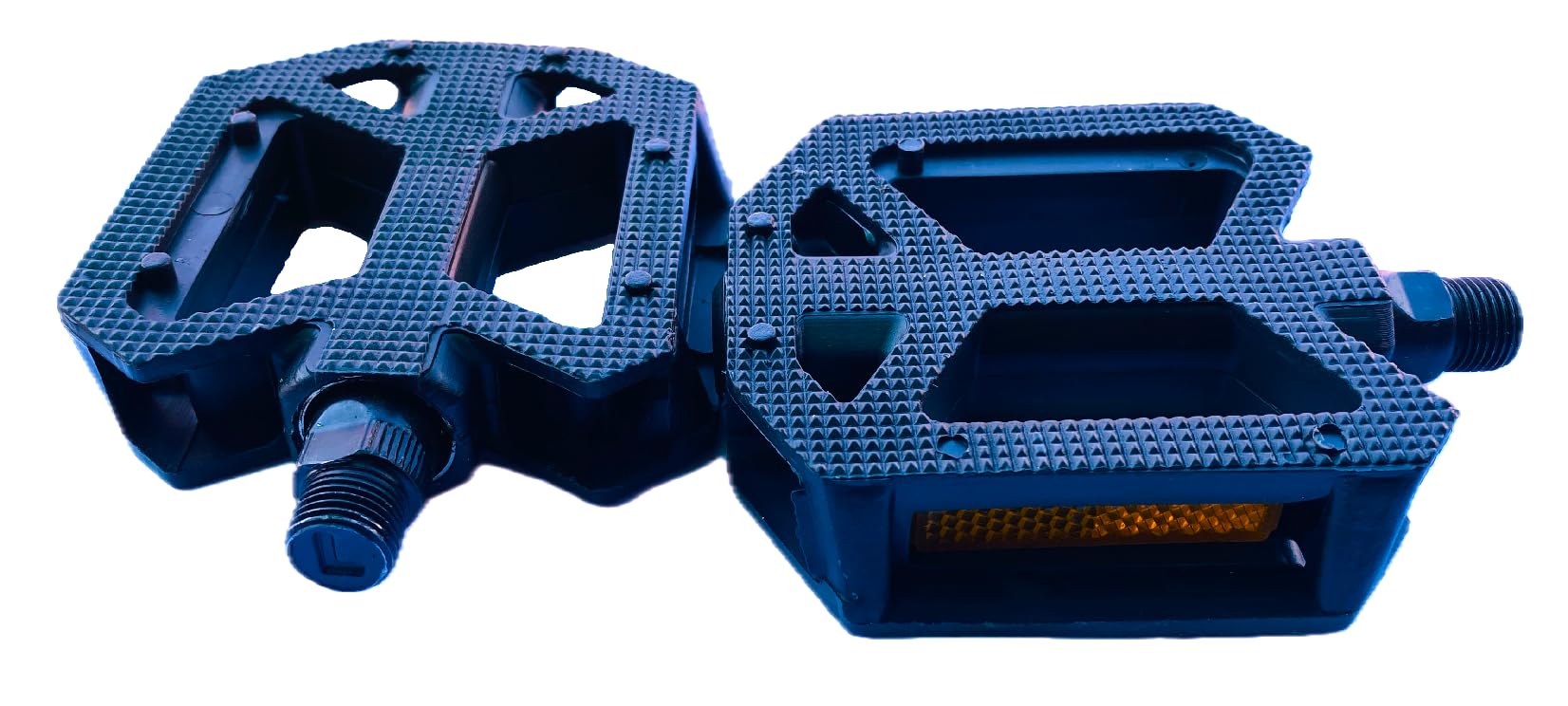 Wavva® ABS Strong Plastic Cycle Bicycle Pedal Set for MTB Mountain Senior Ranger Bikes Free Size with Axle for All Cycles (Black) We Deals in Quality Product Only.