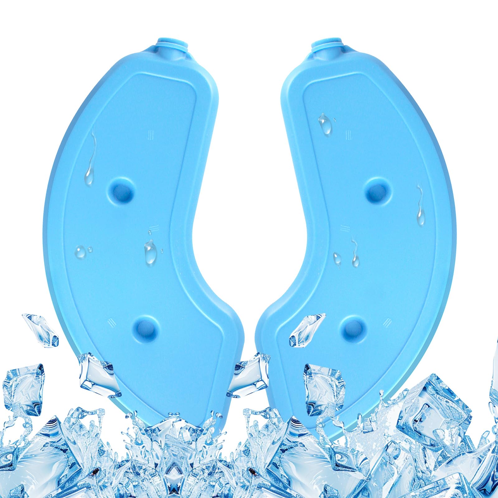 2 Pcs Replacement Ice Packs for Automatic Cat Feeder Wet Food and Automatic Pet Feeder （Place It Horizontally, Not Vertically）