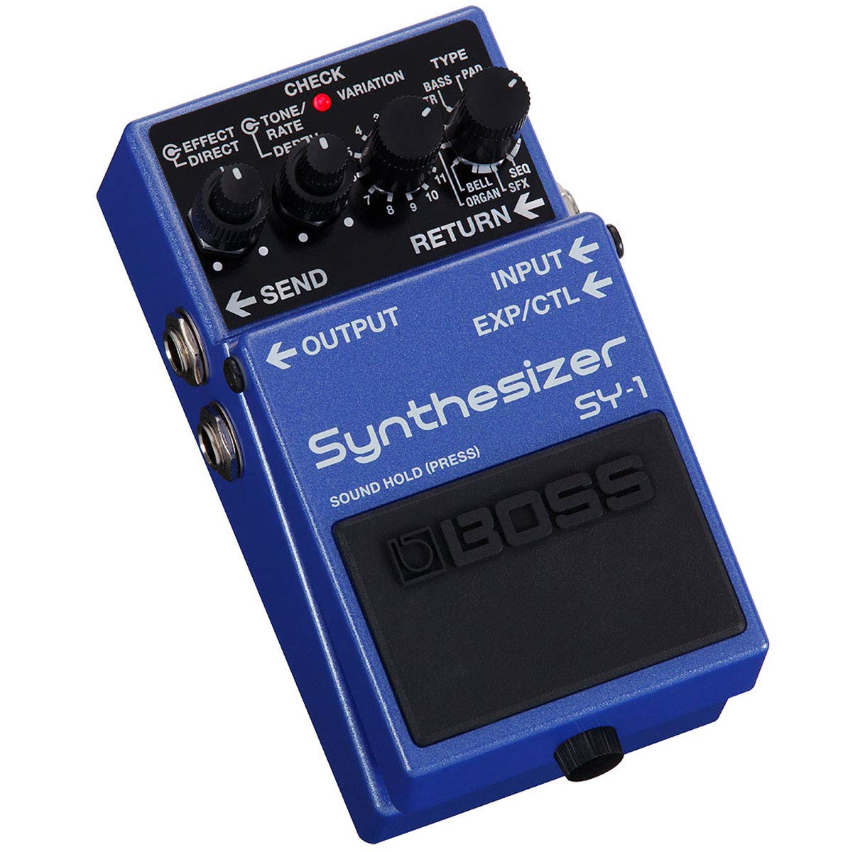 Boss SY-1 - Dispositivo effetto sintetizzatore per chitarra e basso + alimentatore keepdrum