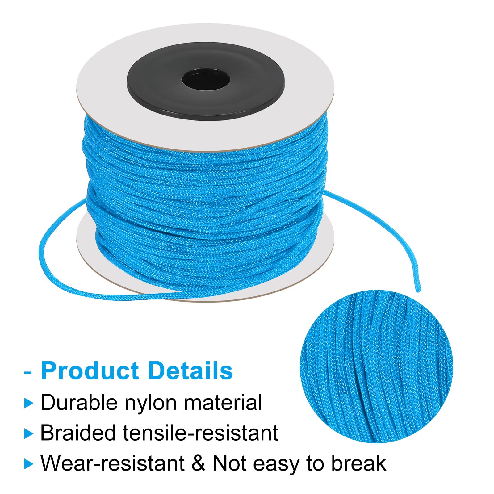 PATIKIL 1mm x 44 Yard Nylon Satin Cord - Image 4