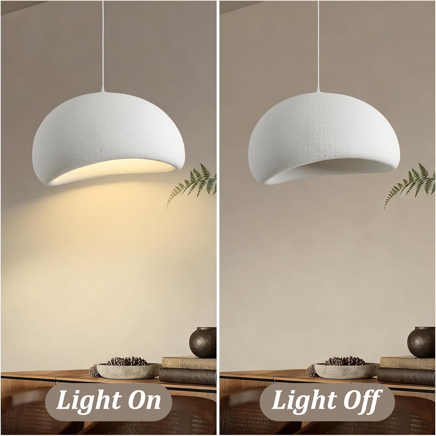 Wabi-Sabi Style Pendant Light White Polyethylene Chandelier Modern Japanese Suspension Lighting Elegant Indoor Lighting 59in Adjustable Home Decor for Dining Room Kitchen Island Balcony