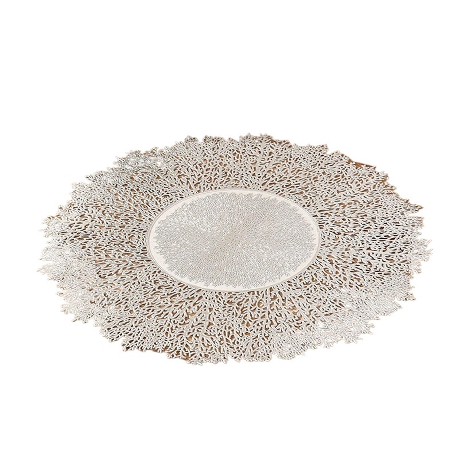 Tapis de table de mariage en corail de 15 pouces pour une décoration de fête élégante