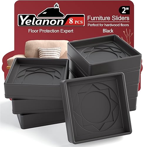 Miniatura 13 de Posavasos para muebles, 8 unidades, 2 pulgadas, almohadillas antideslizantes para muebles, suelos de madera dura, patas de goma para muebles