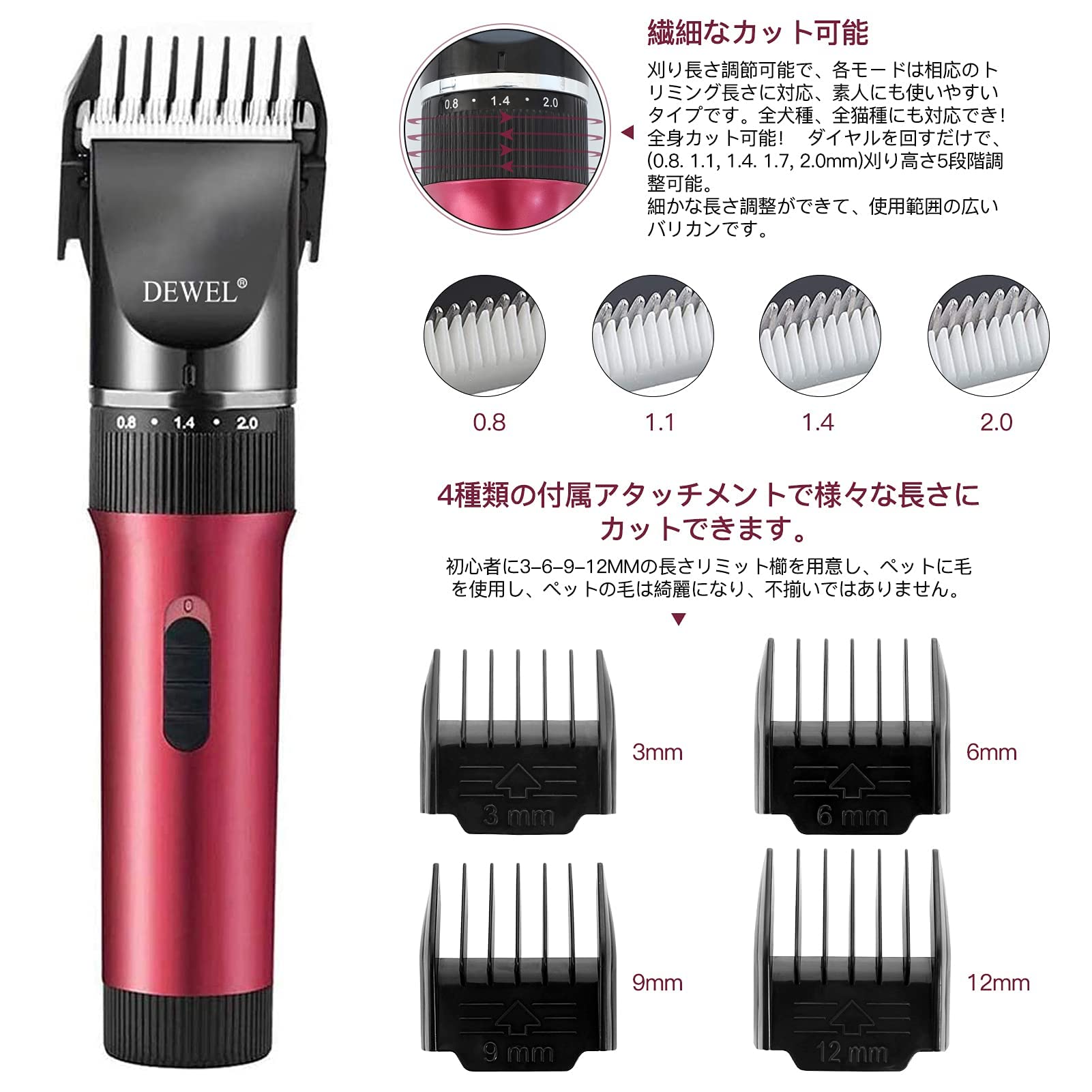 Amazon.co.jp: 犬用バリカン 猫用 バリカン ペット用バリカン 足裏用