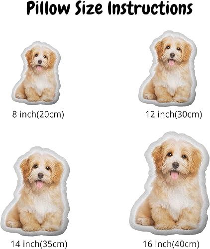 Miniatura 6 de Eletizy Almohadas personalizadas con forma de mascota, almohada divertida personalizada con mascotafotopersonas, impresión fotográfica 3D doble