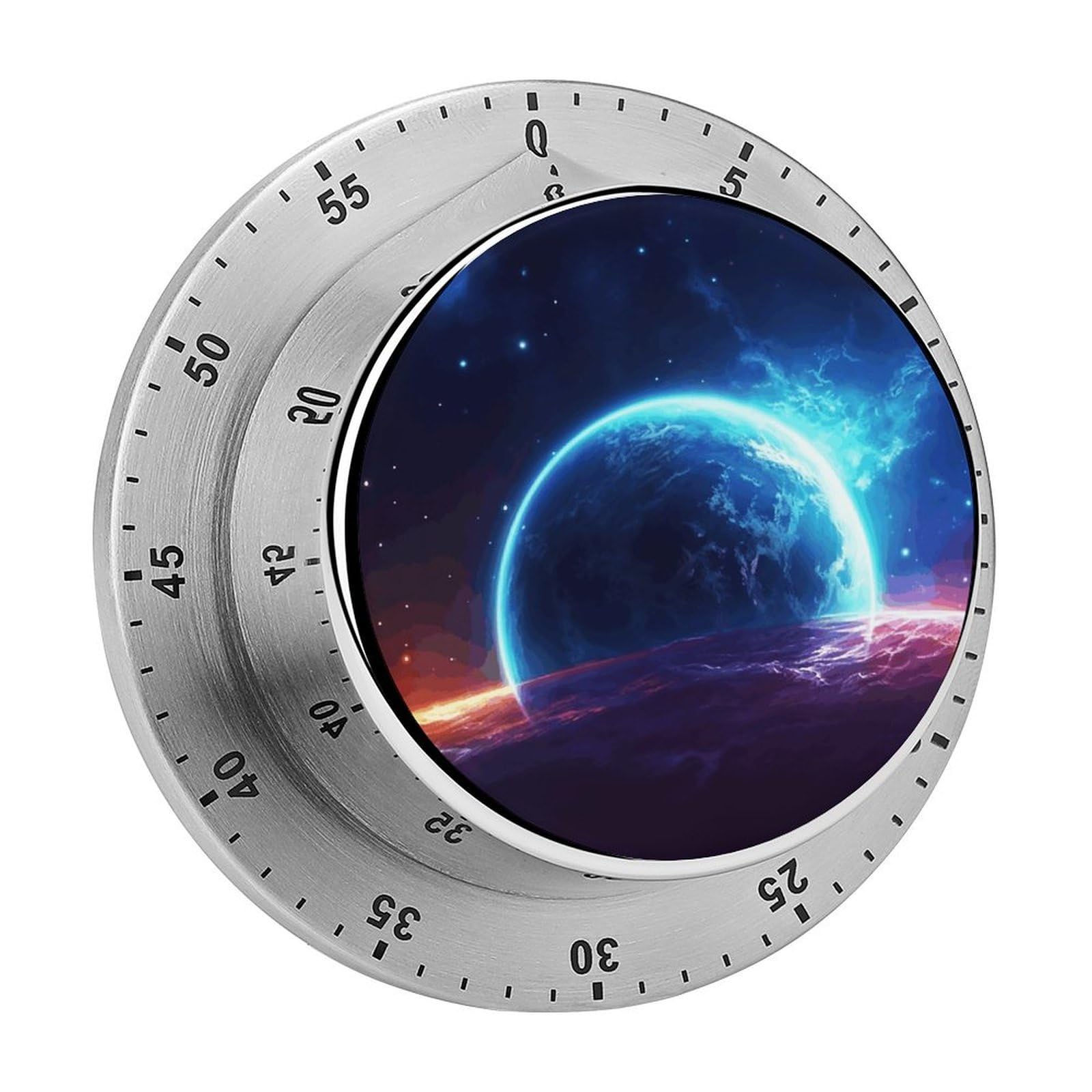 Adfgyerh Style Star Planet Timer For Cooking, Kitchen Timer Magnetic No Batteries Required, Mechanical Timer With Loud Alarm, For Fitness Baking Exercise Oven
