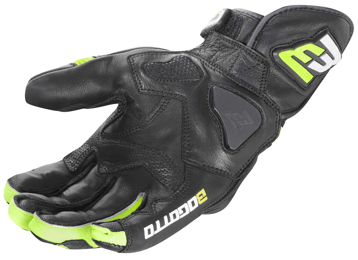 Bogotto Grand Champ Motorradhandschuhe, schwarz, XS