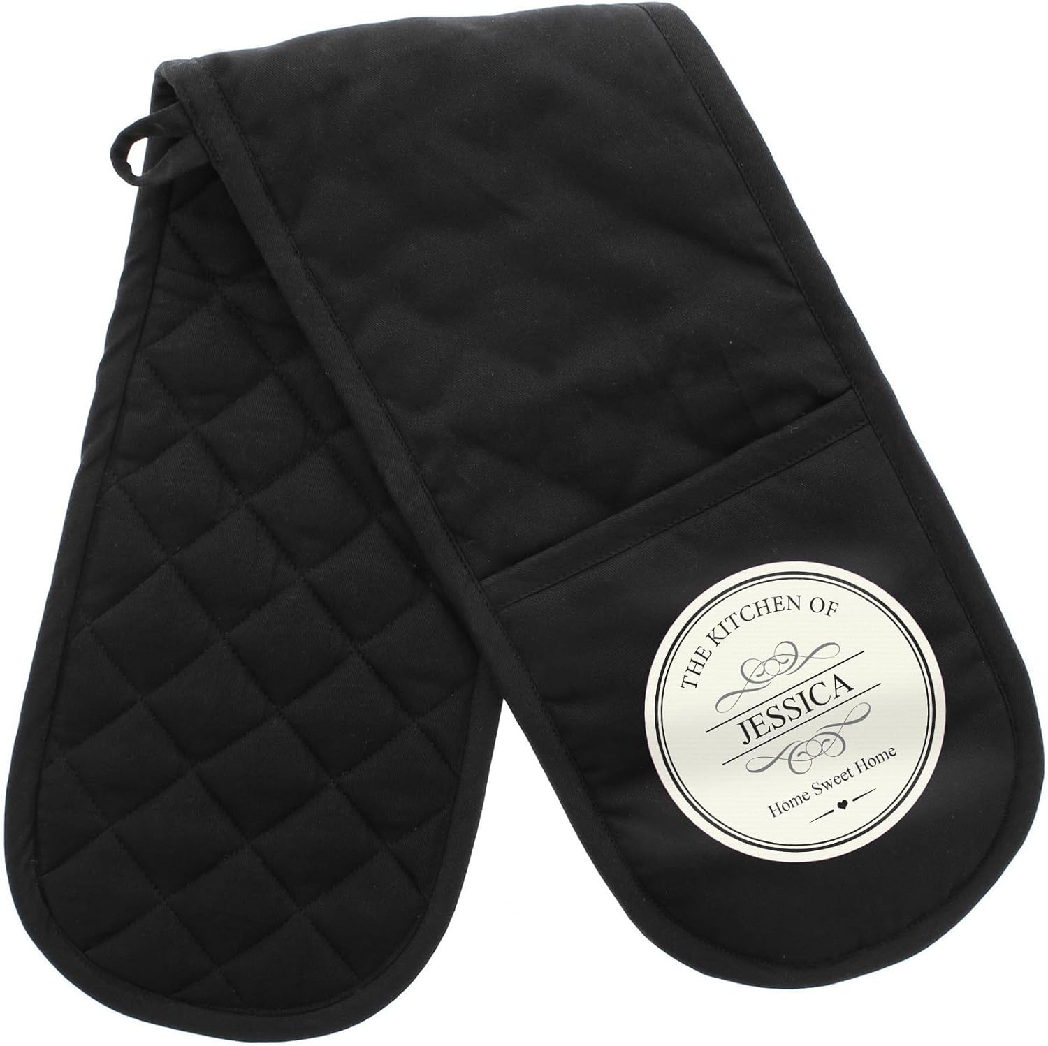 Personalised Decorative Oven Gloves Amazon.co.uk Home & Kitchen