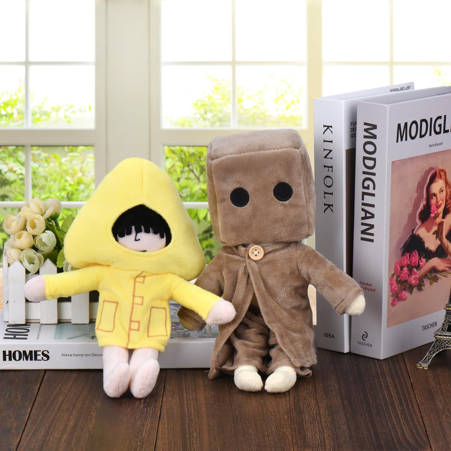 Little Nightmares Plush, Six & Mono Stuffed Plush Doll, 11.8 inch Plush Toy for Game Fans