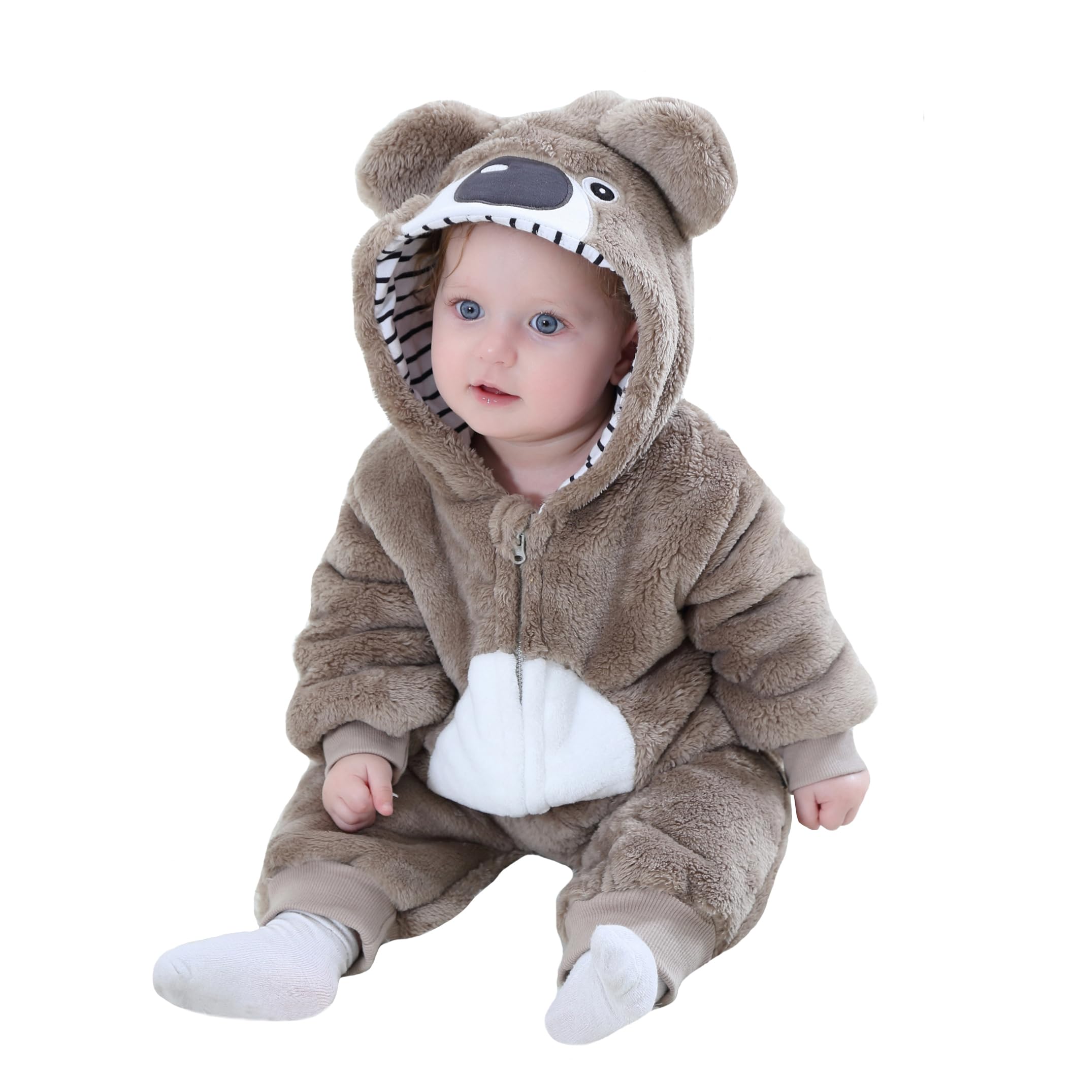 TONWHAR Unisex Baby Animal Halloween Costume Kid's and Toddler's Autumn Winter Outfits Jumpsuit — view 12