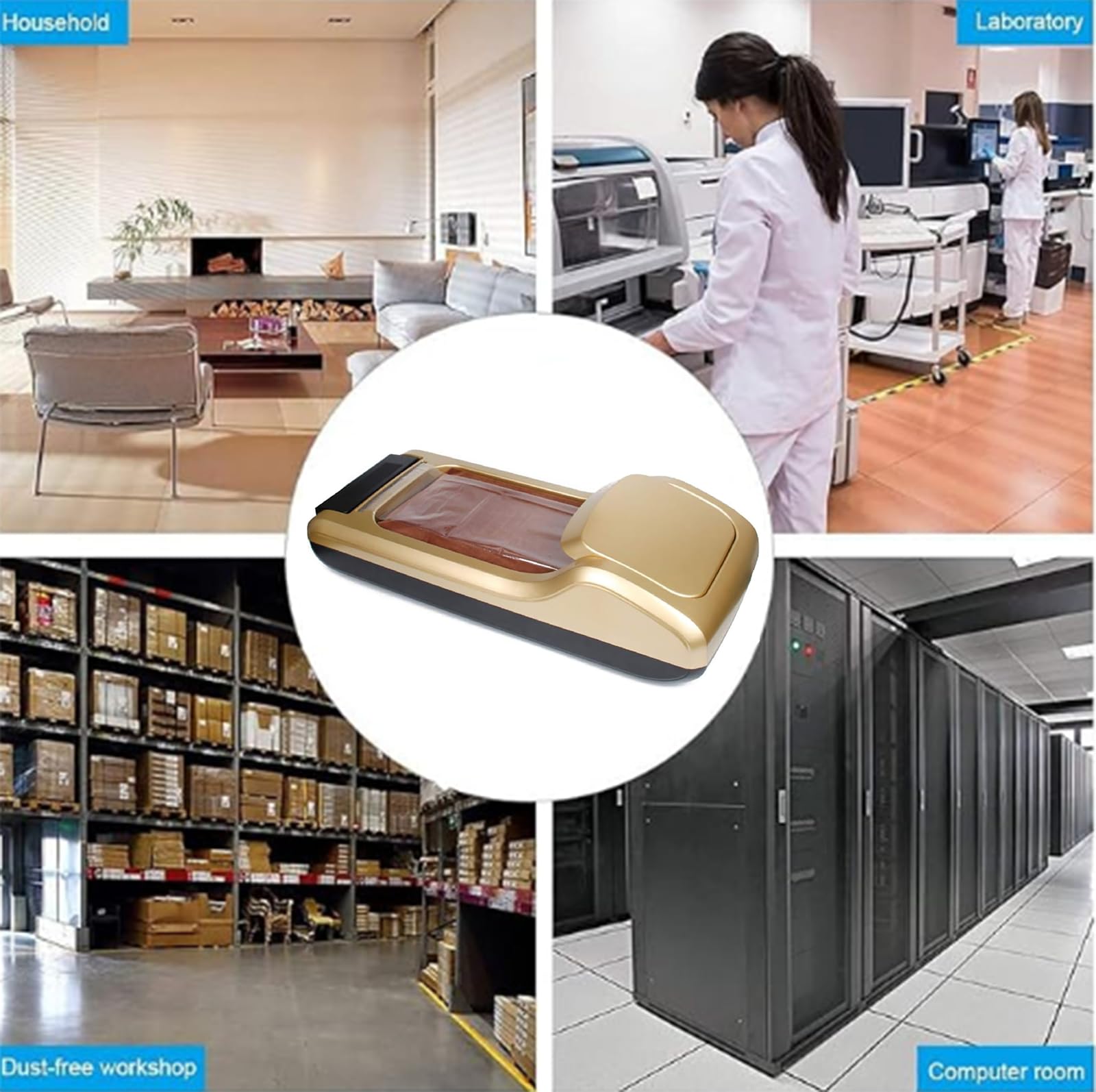 Distributore automatico di copriscarpe con membrana antiscivolo monouso, ideale per casa, ufficio e negozio