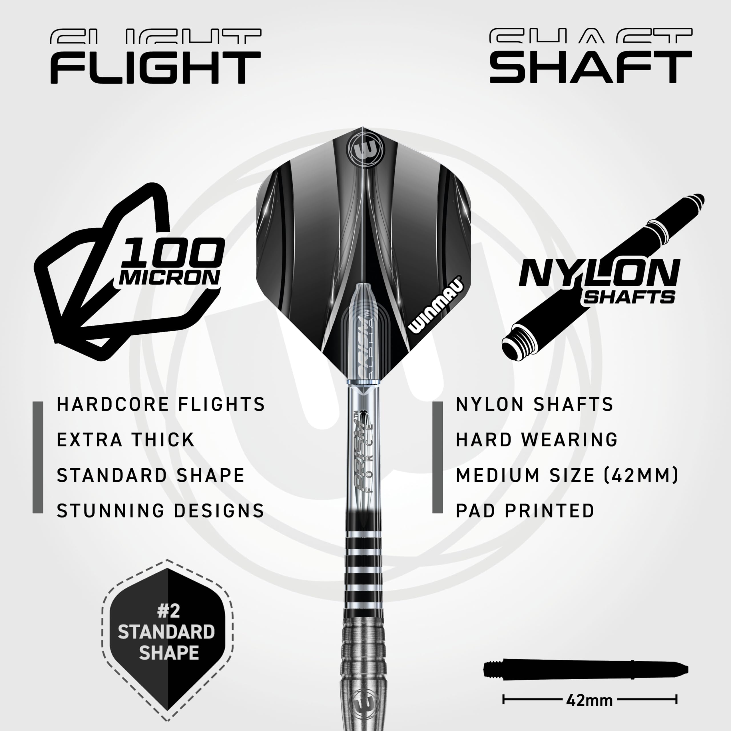 WINMAU Sniper V2 90% Fléchettes Pointe Acier 24g