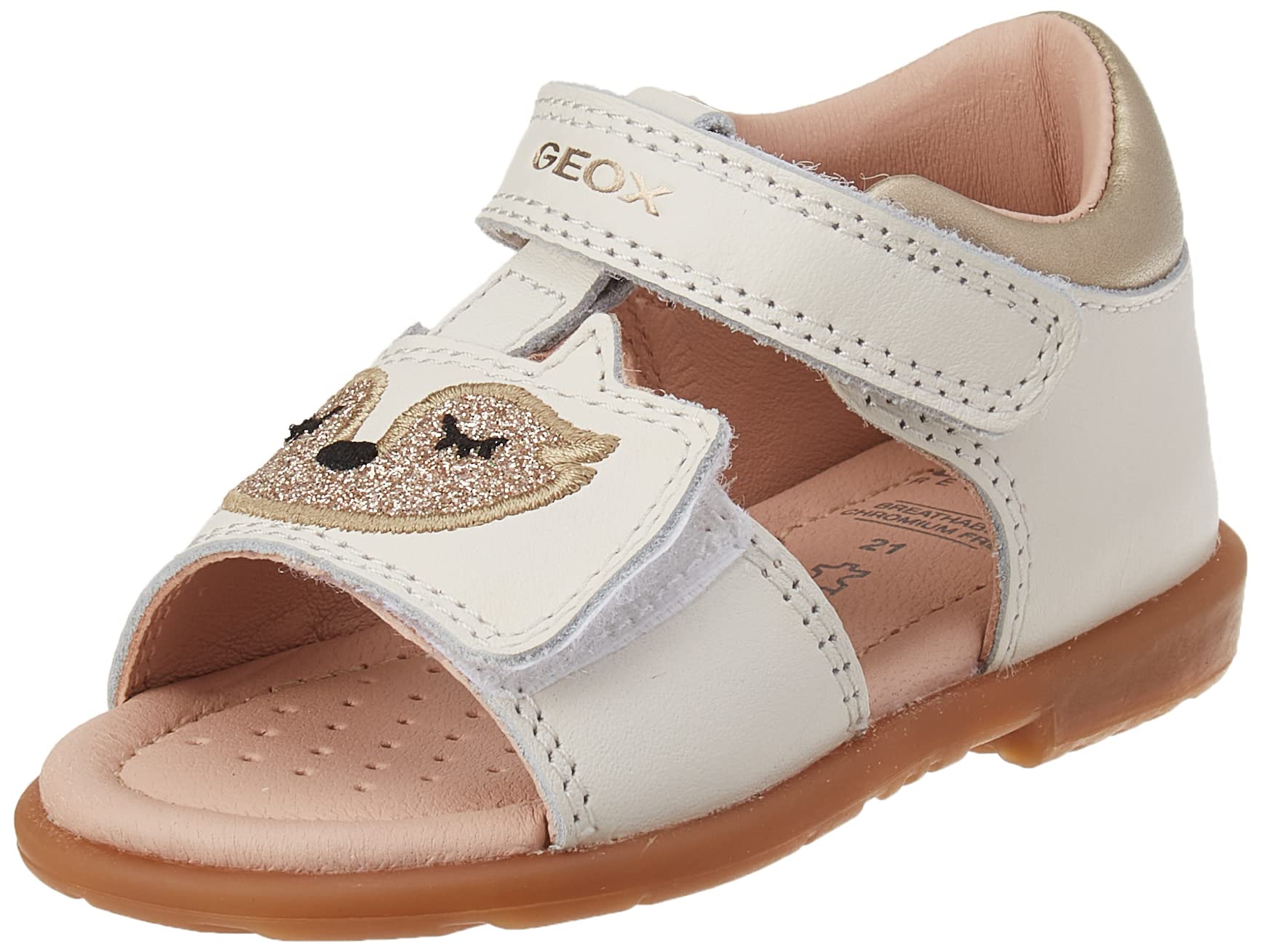 Geox Boy's Girl's B Verred Sandal, Lt Ivory, 7 UK Child