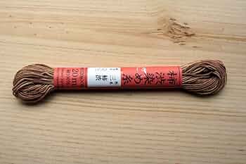 Amazon | FUJIX 柿渋染め刺し子糸 柿渋 6/20m [33] FK24770-3