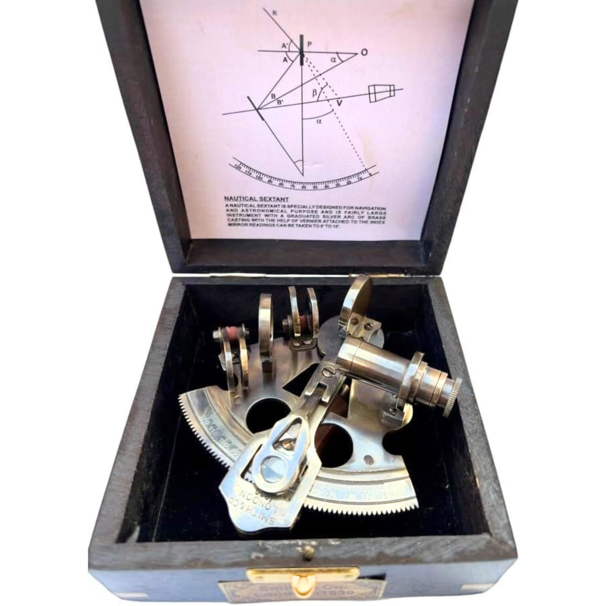 Amazon.co.jp: ヴィンテージ真鍮六分儀ケルビンとヒューズ 1930