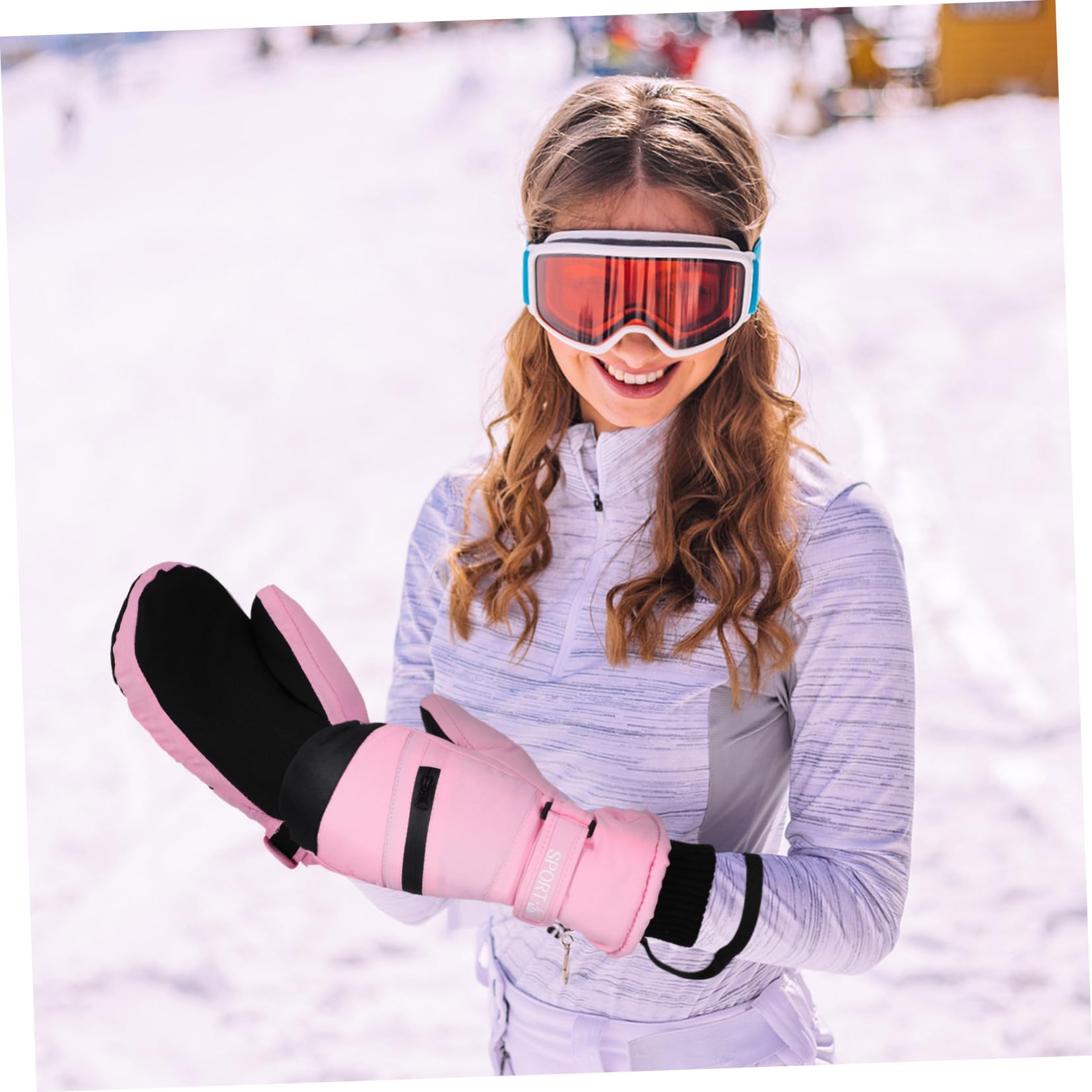 BESPORTBLE Guantes Térmicos Impermeables para Invierno Cálidos y Resistentes al Viento S para Senderismo Esquí y de Perros Unisex