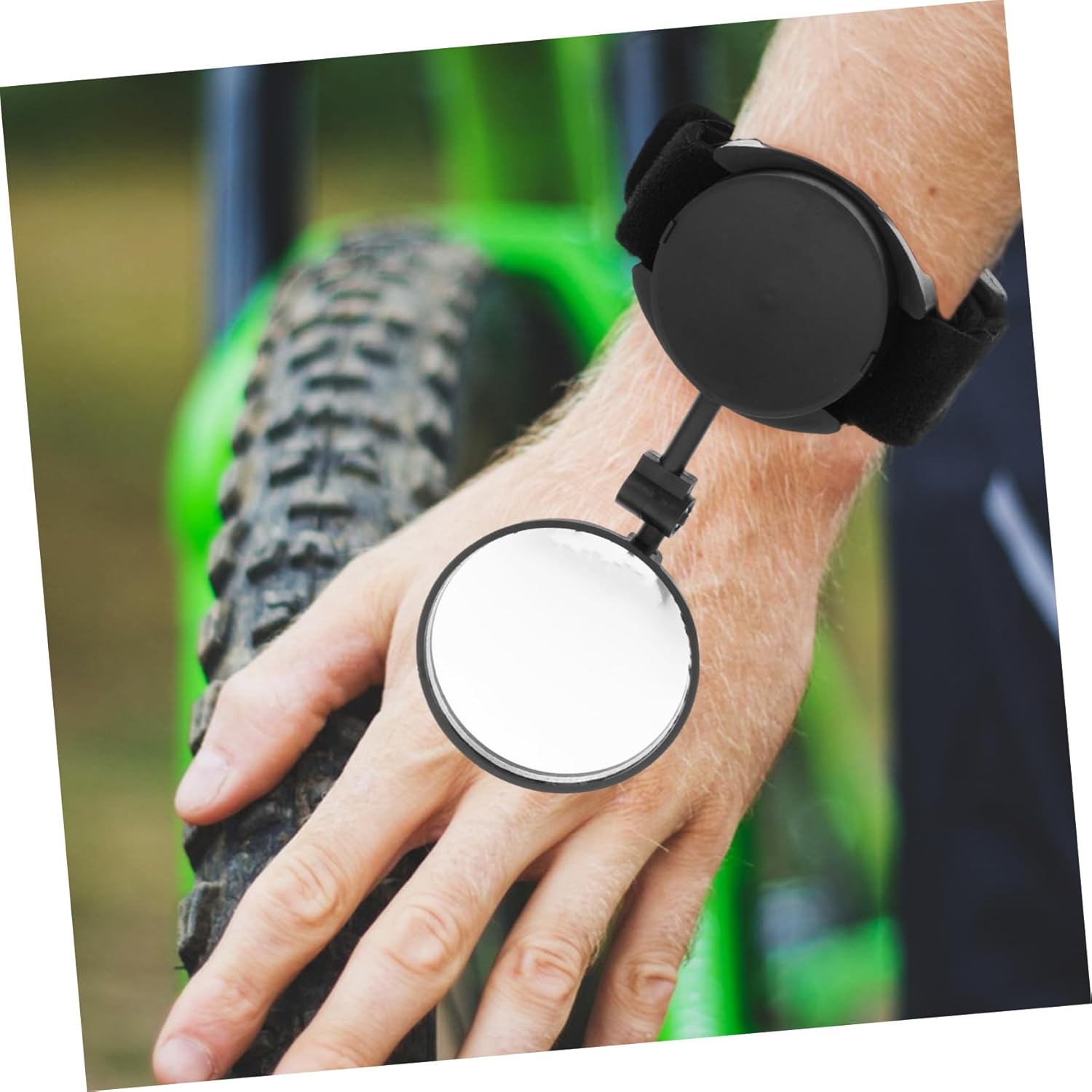 Toyvian 5pcs Wristband Rearview Mirror for Bikes Cycling Accessory Stable Durable Design Easy to Install for Mountain and Road Riding Enhanced Safety with Rear View