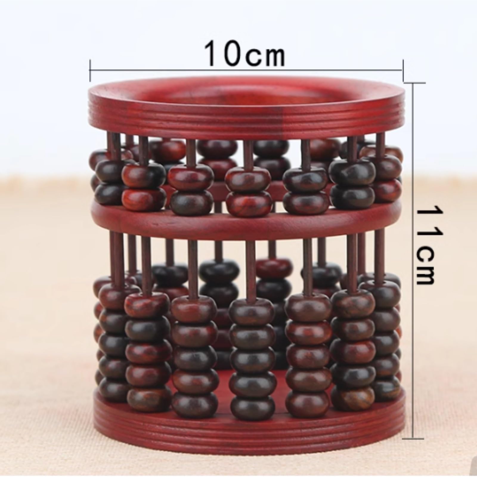 Abacus 1 Szt. Uchwyt Na Długopis Abacus Chiński Retro Rzeźba Z Drewna Sekwojowego Arytmetyczna Dekoracja Domowy Przybory Szkolne
