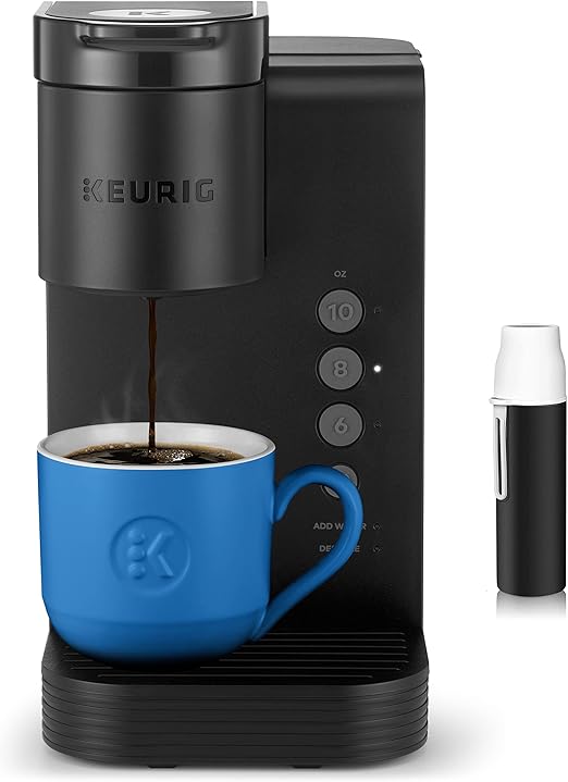 Keurig K-Express Essentials Black, Single Serve K-Cup Pod Coffee Maker - 3 Cup Sizes 6, 8, & 10oz, 36 OZ Removable Reservoir