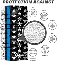 Vista 2 de Máscara de calavera, pañuelo para el cuello, gorro, bufanda mágica, diadema para protección de polvo, sol y viento