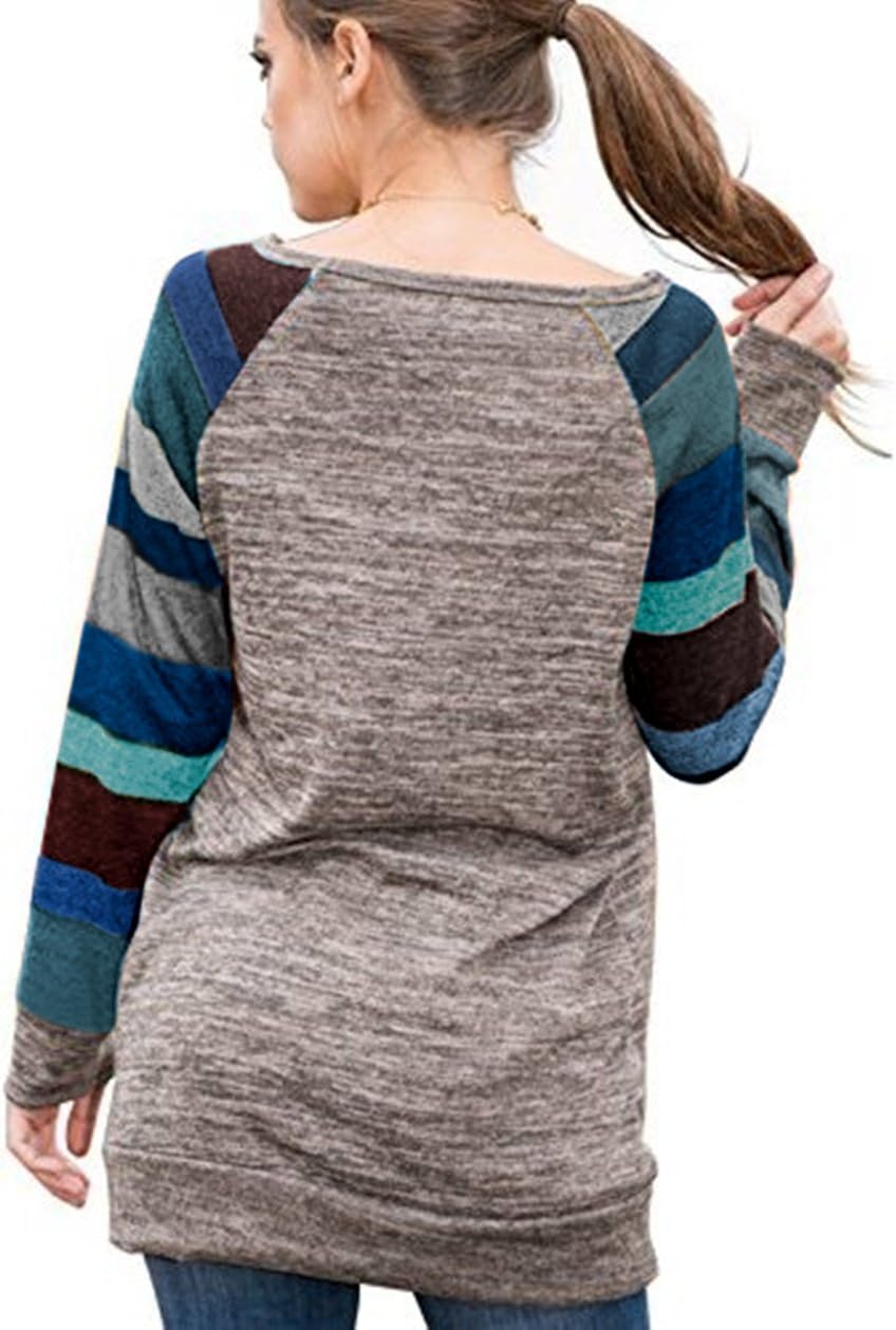 HARHAY 2025 Women's Cotton Knitted Long Sleeve Lightweight Tunic Sweatshirt Tops - Image 2
