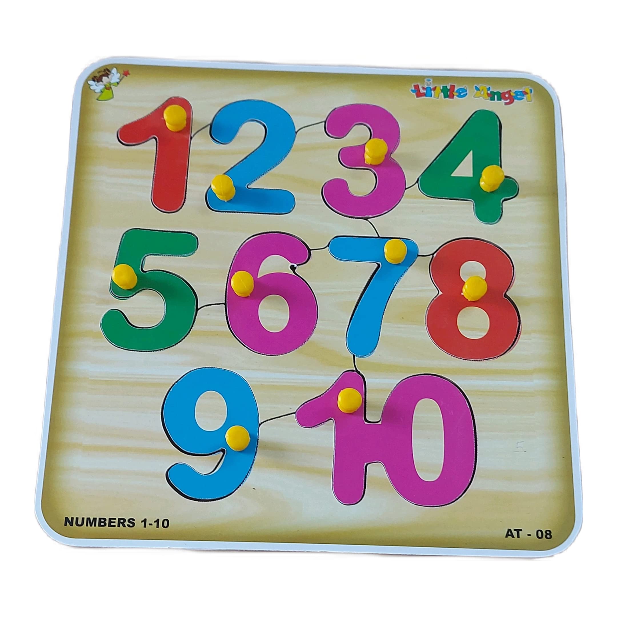 Wooden A to Z Turtle Alphabets Puzzle Board and 1 to 10 Number