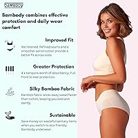 Vista 4 de Bambody - Calzones absorbentes Bragas Period Ropa interior de maternidad y posparto