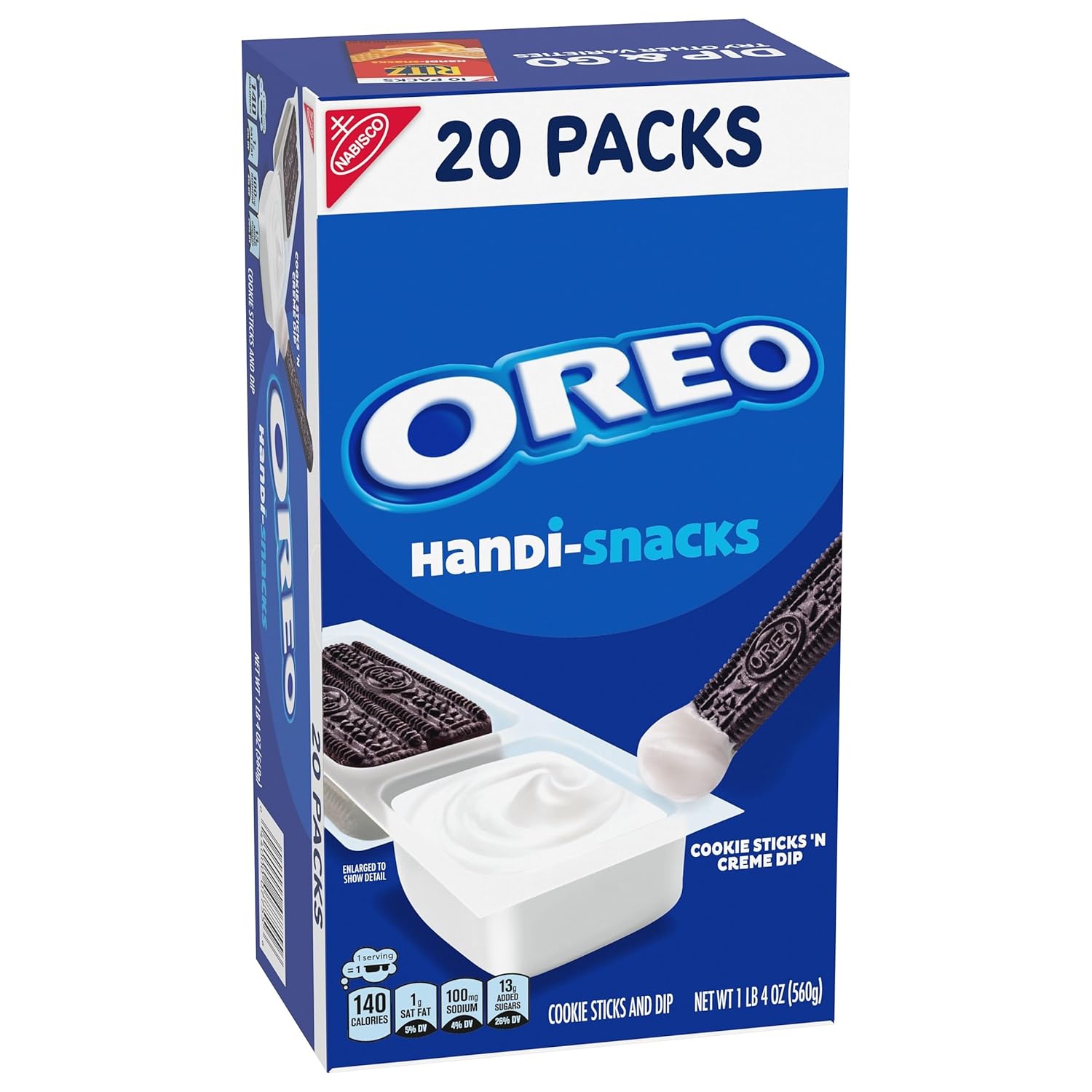 Handi-Snacks OREO Cookie Sticks 'N Creme Dip Snack Packs, 20 Snack Packs