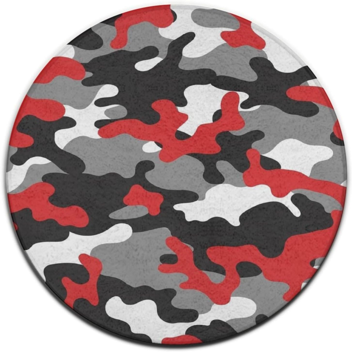Boys & Girls Soft and Playing Rug, Non-Slip Area Carpet Compatible with Military Red Camo Army Camouflage, Funny and Cute Bedroom Chair Floor Decor Rugs, Indoor/Outdoor Water Absorb Pad
